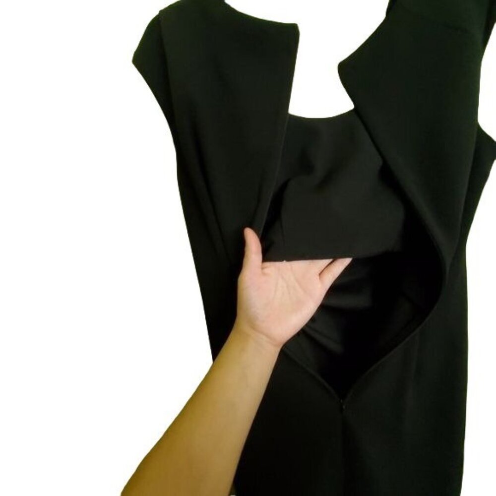 Calvin klein womens mini dress brack color sleeveless rushed Size small - Picture 8 of 15